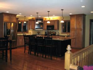 Kitchen remodel with custom cabinets & center island
