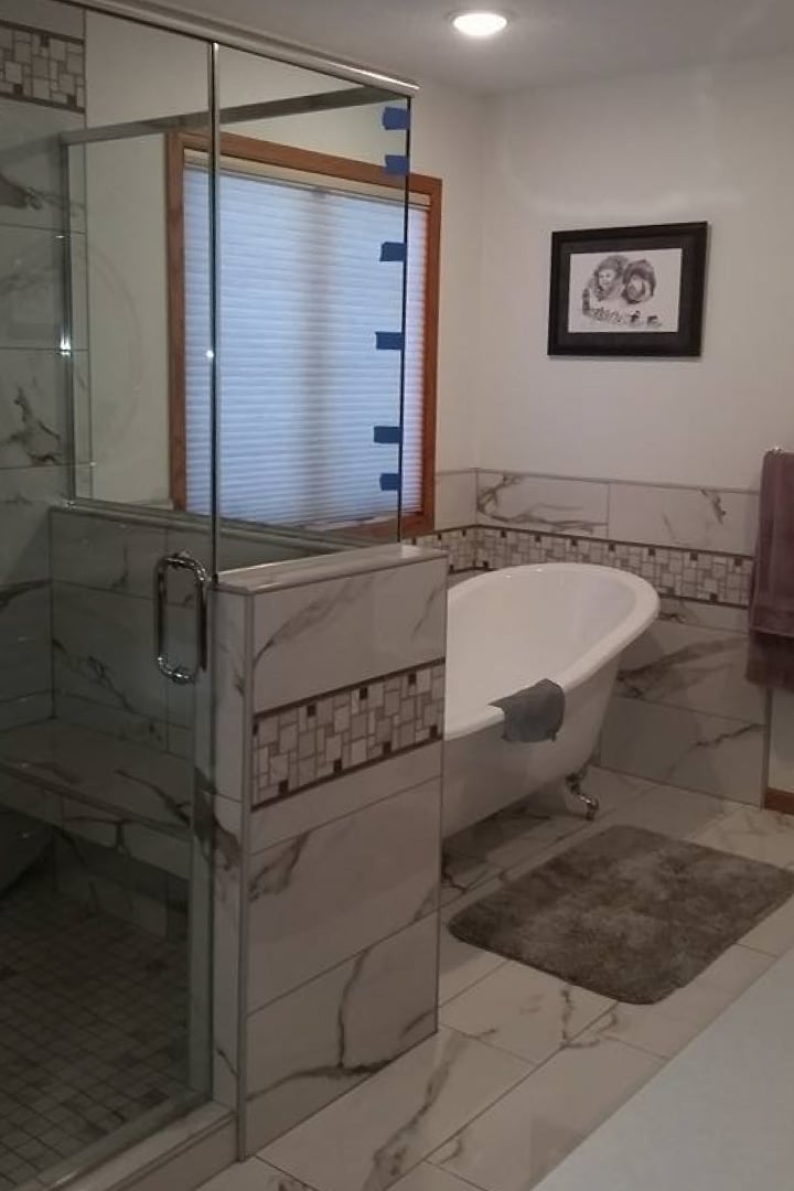 Bathroom tub and sink remodel