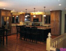 Kitchen remodel with custom cabinets & center island