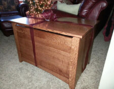 Custom-made large wooden toybox