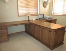 Large wooden custom-made desk