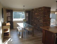 Newly remodeled breakfast area with table